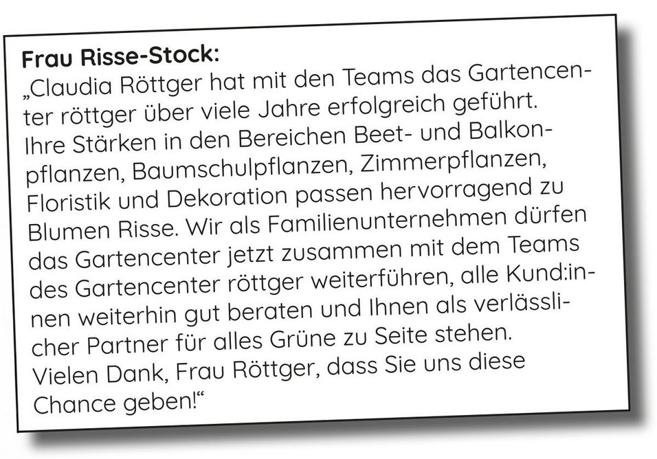 Stellungnahme Frau Risse-Stock Stellungnahme Frau Risse-Stock